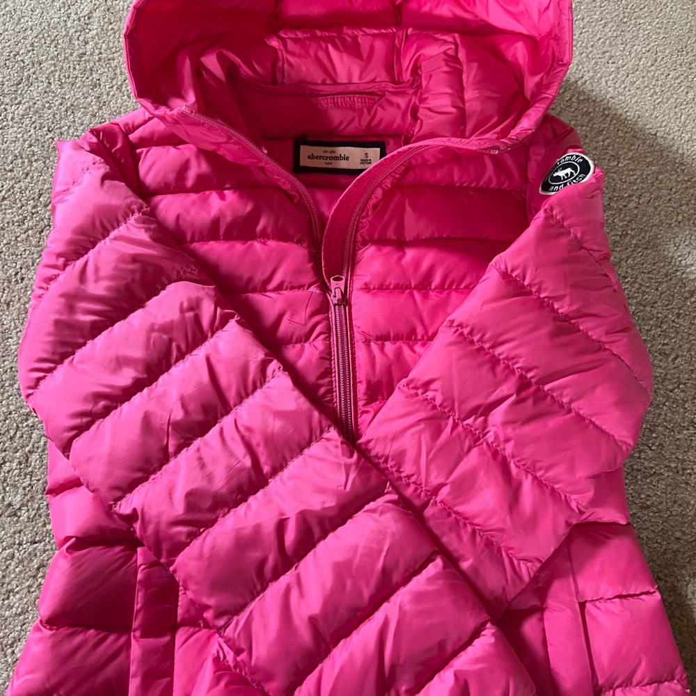 abercombie kids light-weight puffer coat - size small